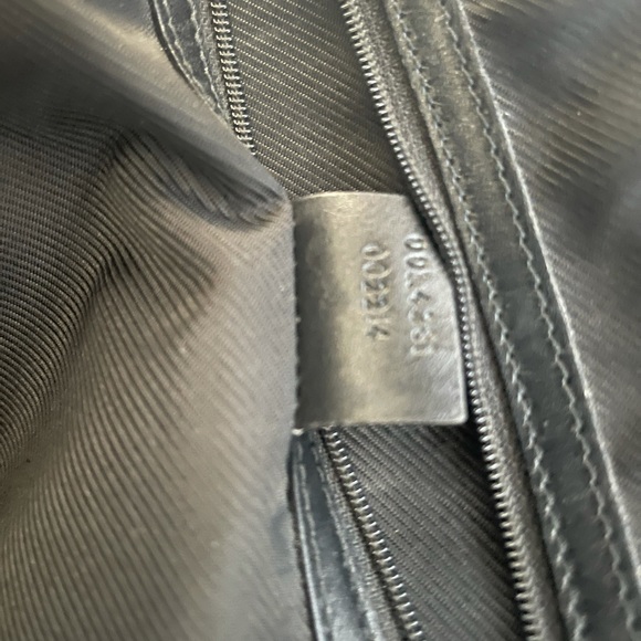 Gucci Black GG Pattern Canvas Handbag